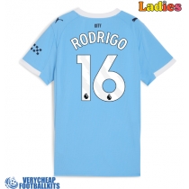 Manchester City Rodri Hernandez #16 Replica Home Shirt Ladies 2025-26 Short Sleeve